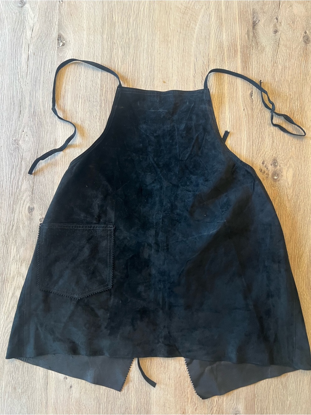 Vintage Early 90s Jill Stuart Bergdorf Goodman Black Suede Apron